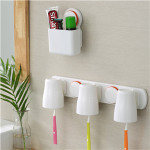 Suction toothbrush holder organizer 023